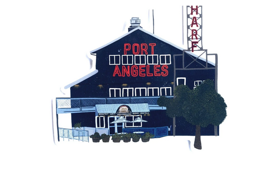 PA WHARF sticker