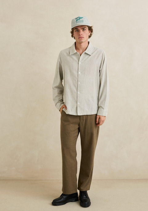 BANK STRIPE button up