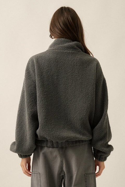 TWILIGHT BLOSSOM embroidered fleece