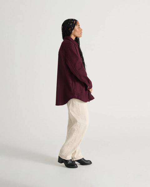 MELTON women’s relaxed wool shirt