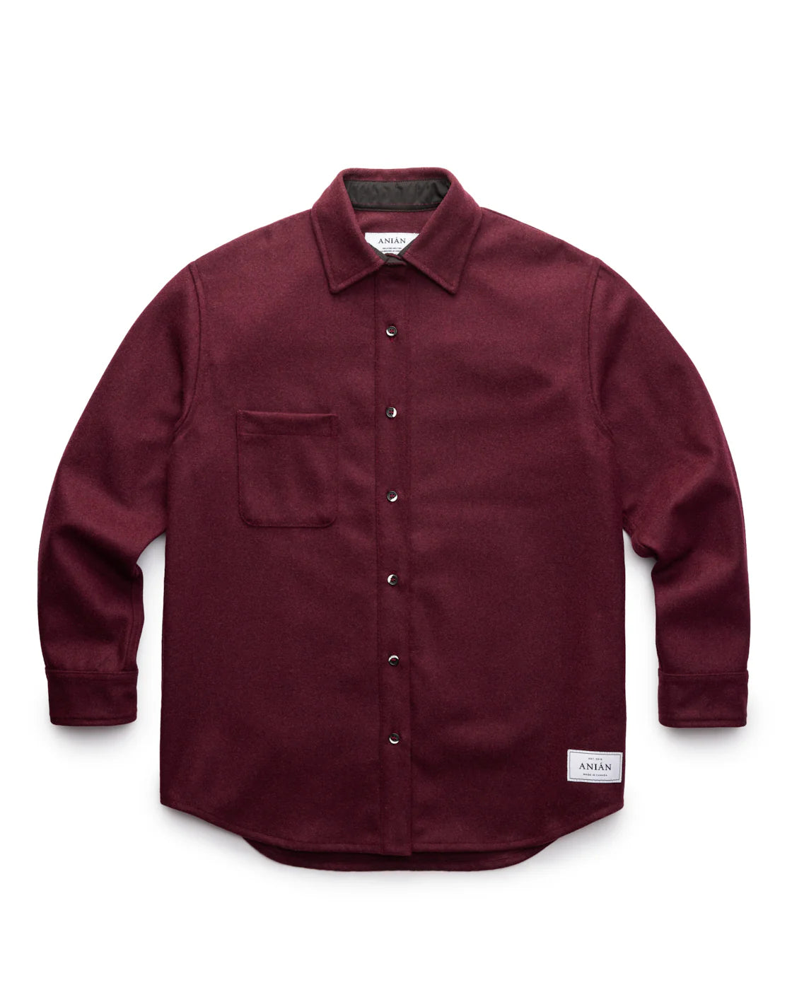 MELTON women’s relaxed wool shirt