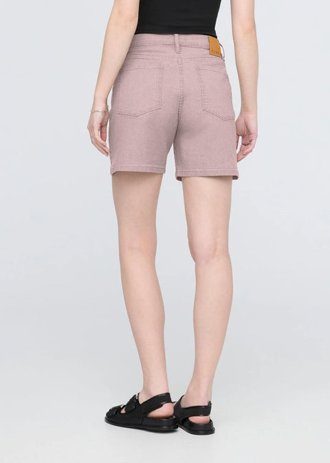 STRETCH CANVAS high rise shorts