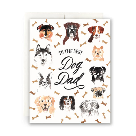 BEST DOG DAD card