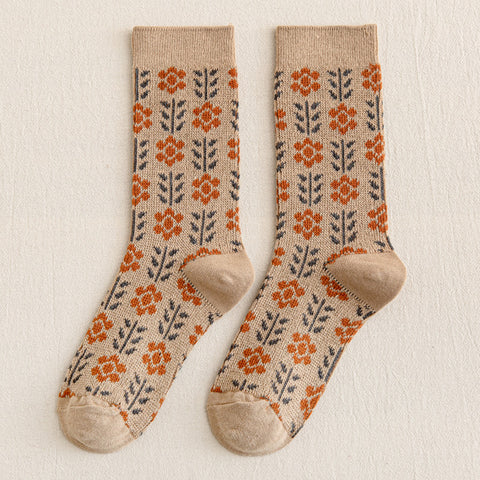 RETRO GARDEN sock