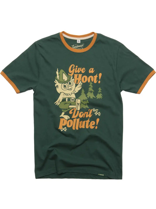 GIVE A HOOT ringer tee