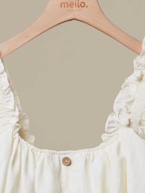 RUFFLES cropped tank