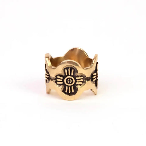 GLADYS brass bandana ring