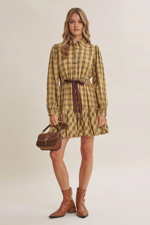 AUTUMN STORYBOOK plaid dress