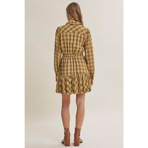 AUTUMN STORYBOOK plaid dress
