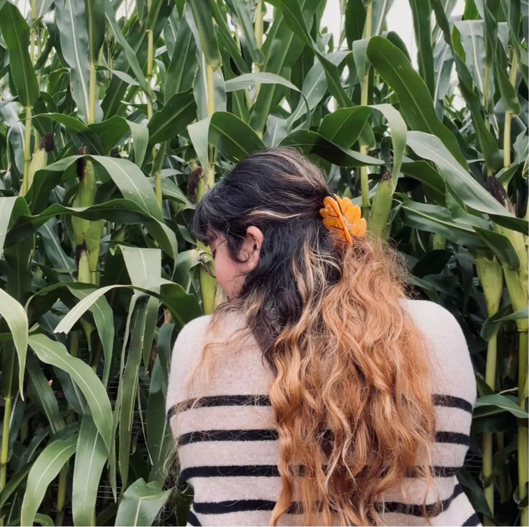 AUTUMN LEAF hair clip