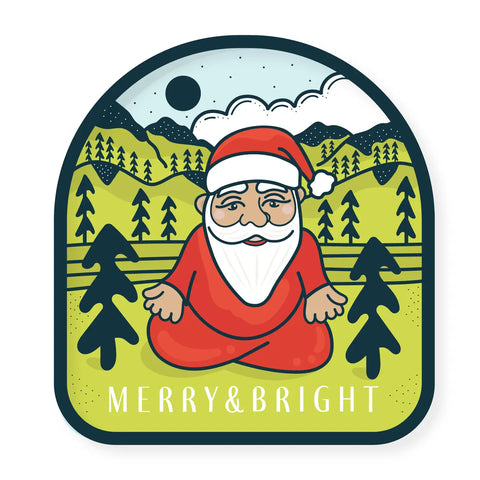 FOREST-BATHING SANTA sticker