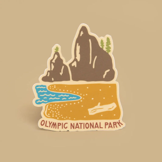 OLYMPIC NATIONAL PARK LOG sticker