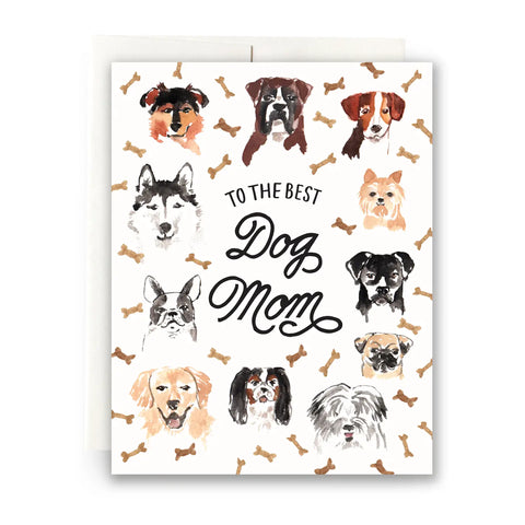 BEST DOG MOM card