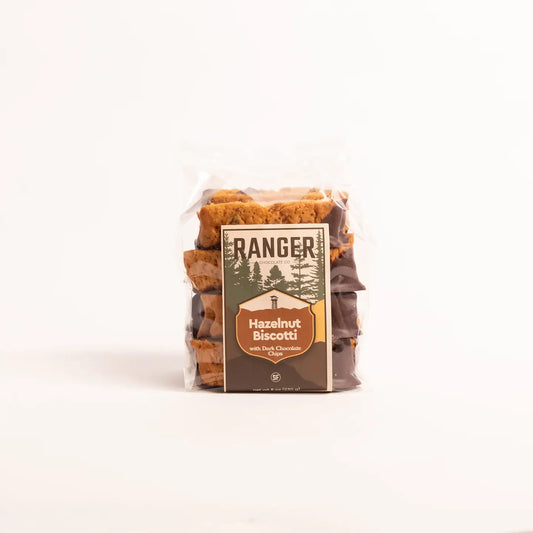 RANGER dark chocolate hazelnut biscotti