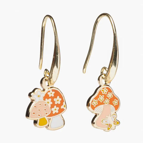 MUSHROOM BUTTERFLY earrings