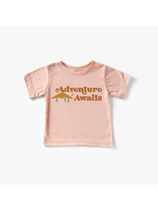 ADVENTURE AWAITS toddler & youth tee