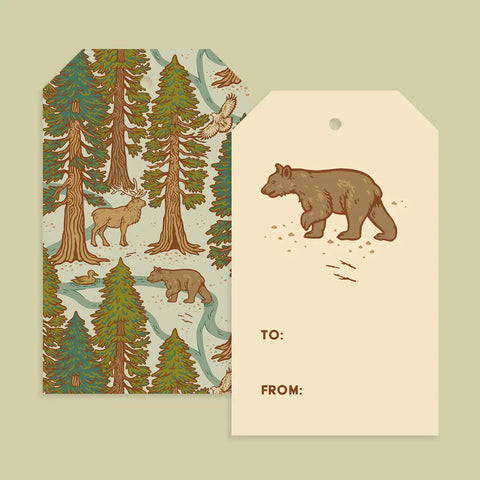 DEEP FOREST gift tags (set of 8)