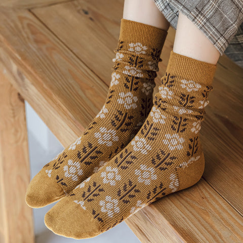 RETRO GARDEN sock