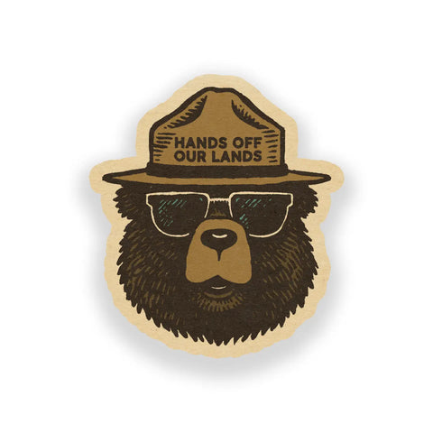 HANDS OFF OUR LANDS sticker