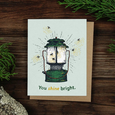 YOU SHINE BRIGHT card