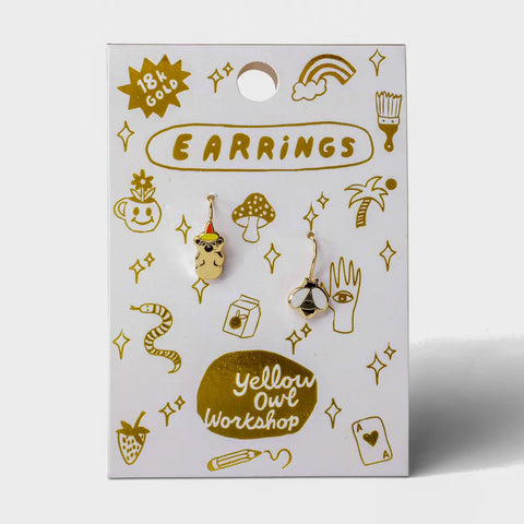 HONEY BEAR & BEE earrings