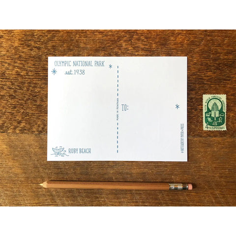 OLYMPIC GREETINGS foil postcard