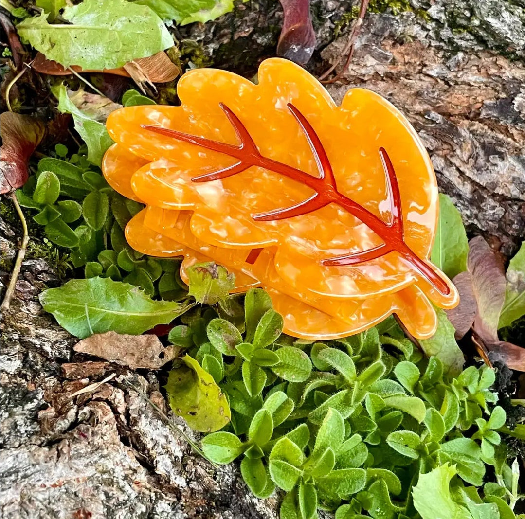 AUTUMN LEAF hair clip