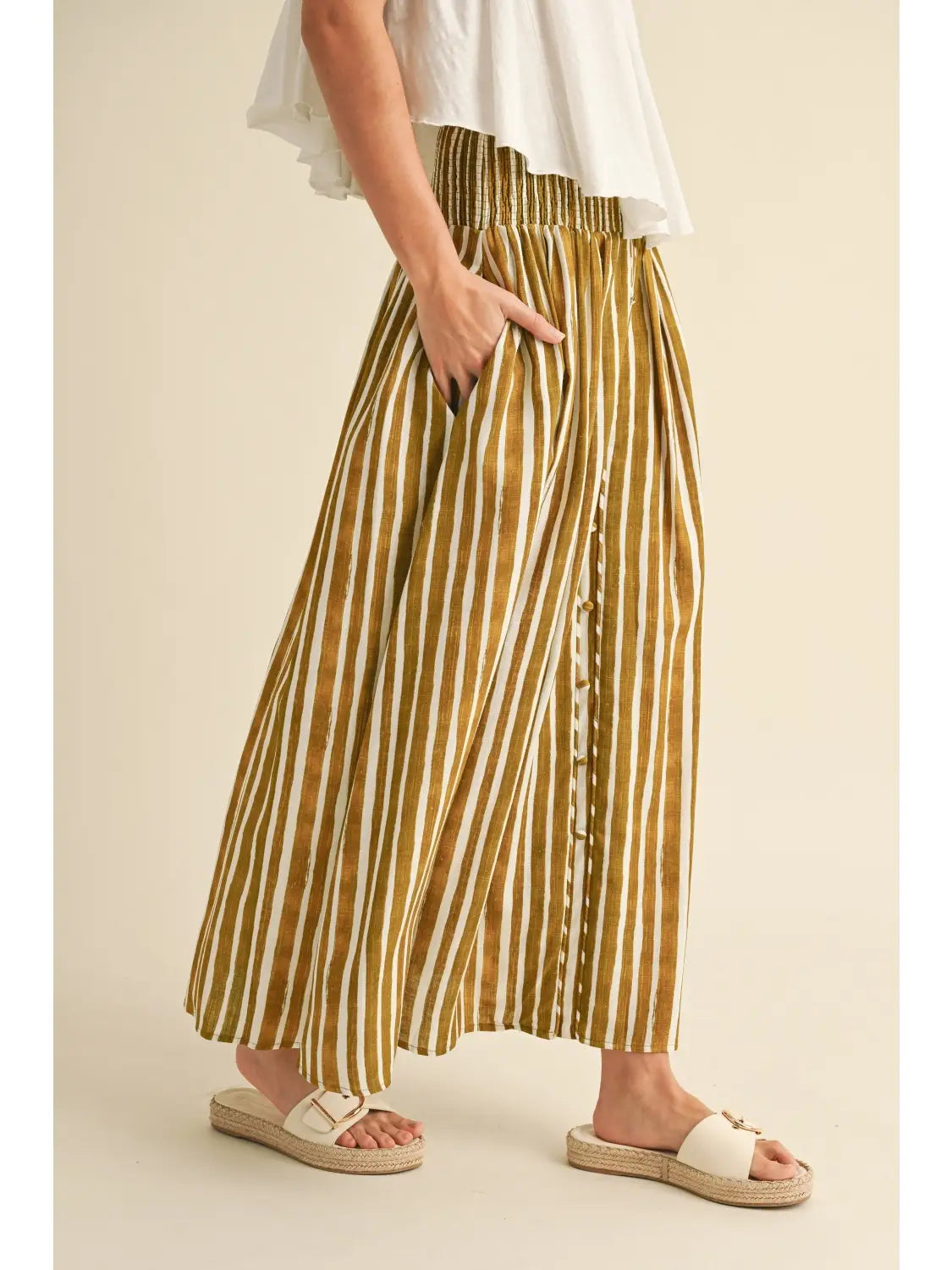 LEMONGRASS smock waist skirt