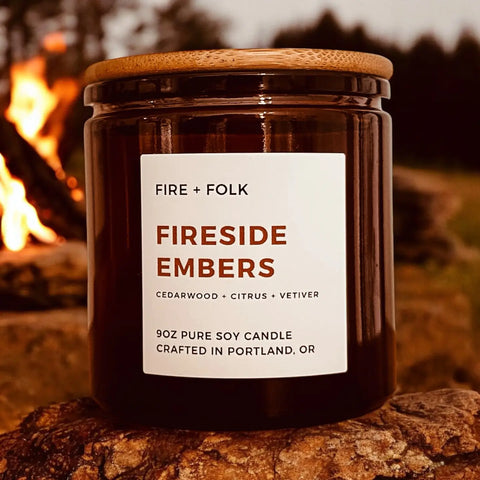 FIRESIDE EMBERS candle
