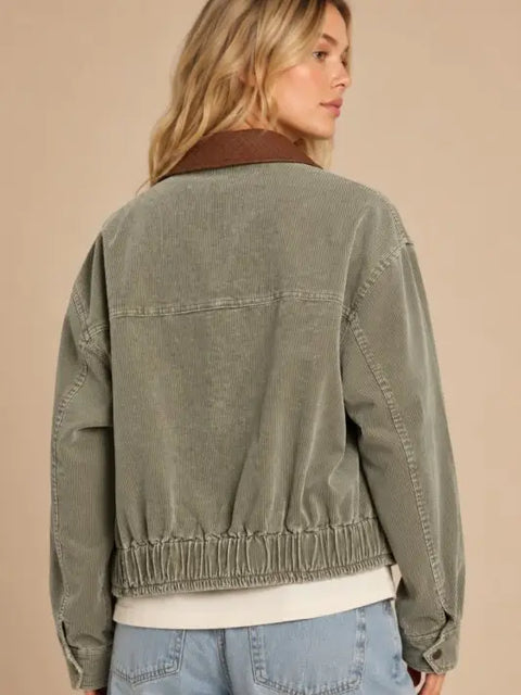MINERAL corduroy bomber jacket