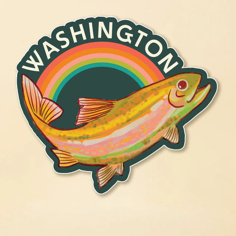 WA RAINBOW TROUT sticker
