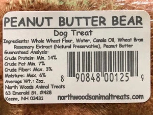 PEANUT BUTTER BEAR dog treat