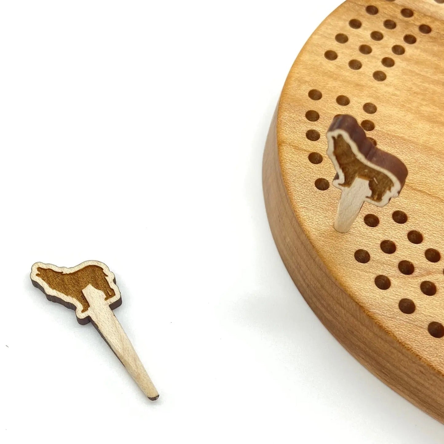 CARVED cribbage pegs