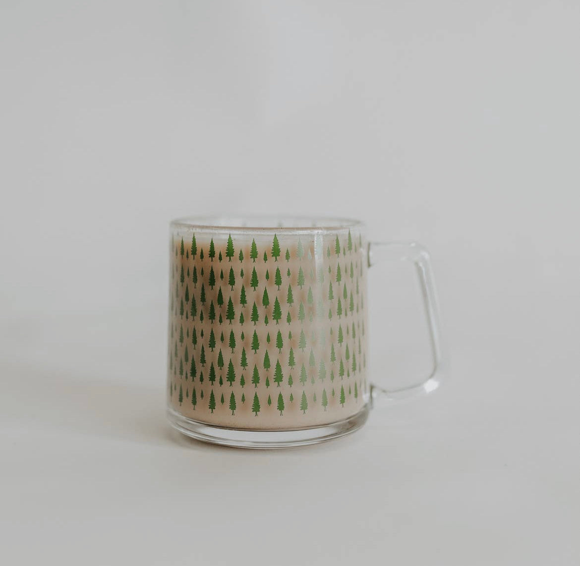 PINE TREES glass mug