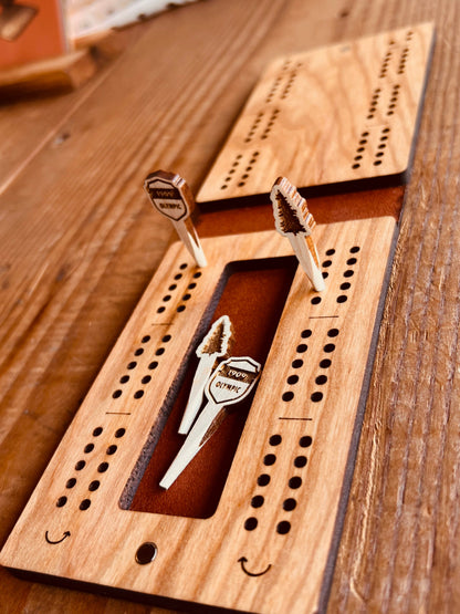 OLYMPIC travel cribbage board