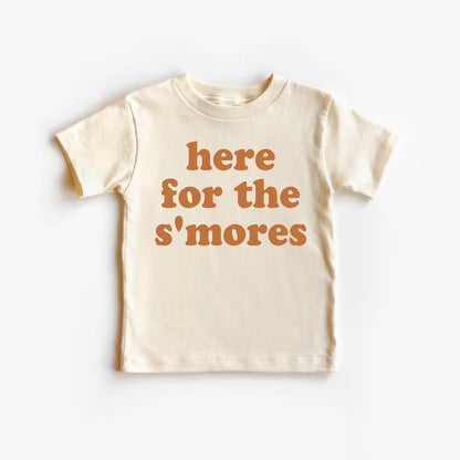 HERE FOR THE S’MORES toddler & youth tee
