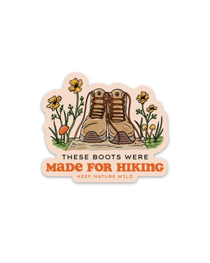 MADE FOR HIKING sticker