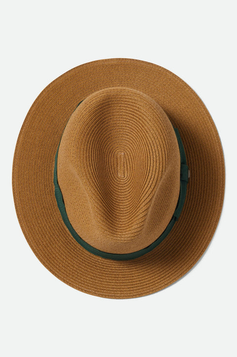 ROMA straw packable fedora