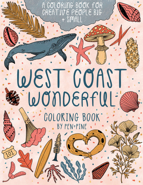 WEST COAST WONDERFUL coloring book