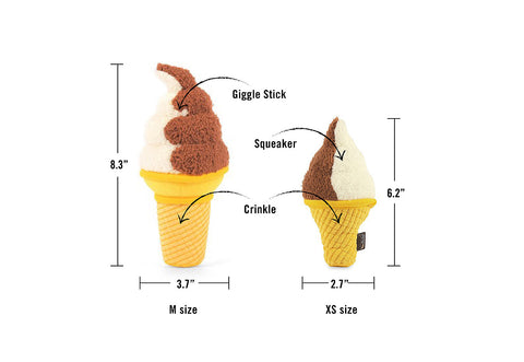 SWIRL CONE dog toy