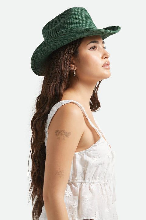 ODESSA straw packable cowboy hat