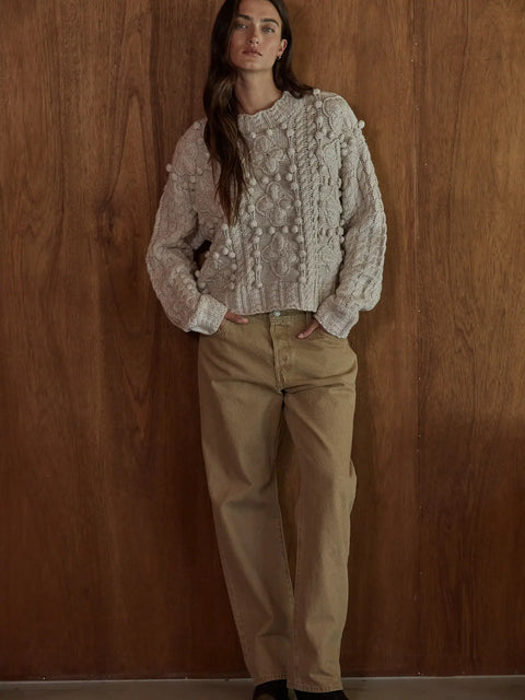 STORMWATCHER cable knit sweater