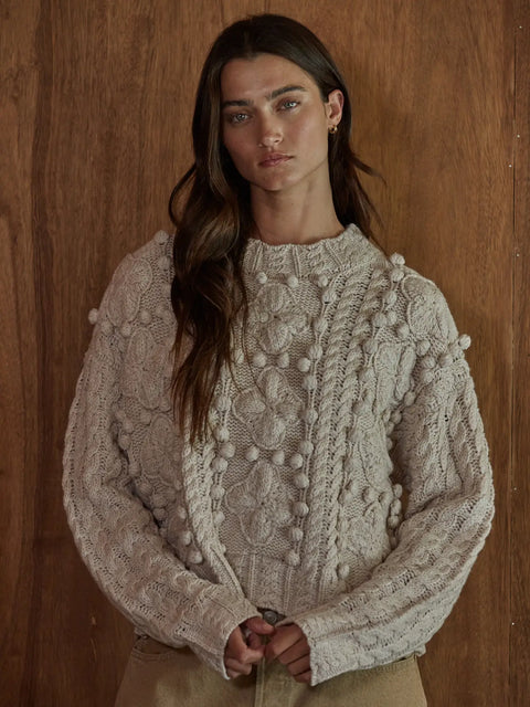 STORMWATCHER cable knit sweater