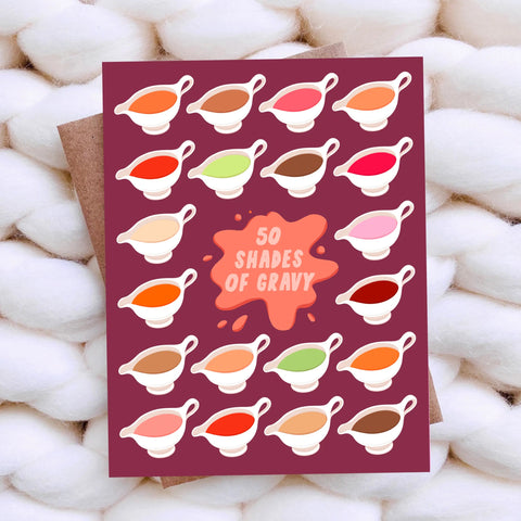 50 SHADES OF GRAVY holiday card