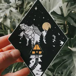 NIGHT LIGHTS CABIN sticker