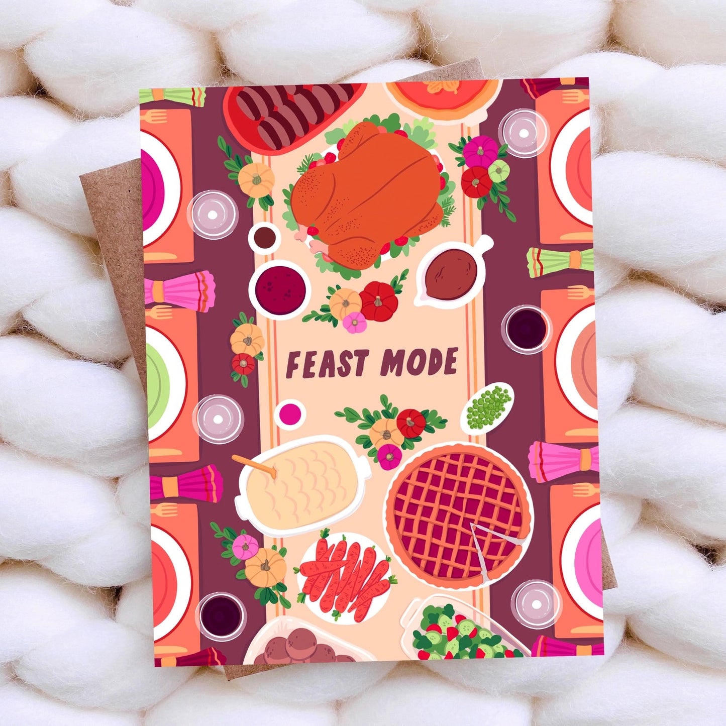 FEAST MODE holiday card