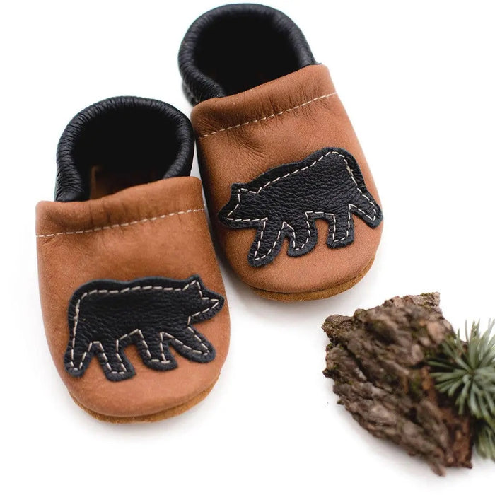 BLACK BEAR baby slippers