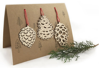 WINTER TIME wood ornaments