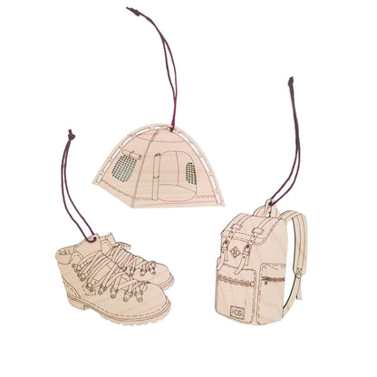 WINTER TIME wood ornaments