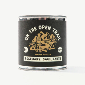 ON THE OPEN TRAIL candle